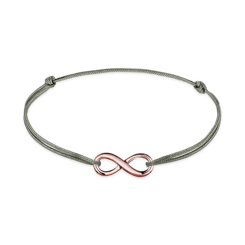 Gelang perak 925 dengan desain infinity tanpa batas elegan Elli Jewelry
