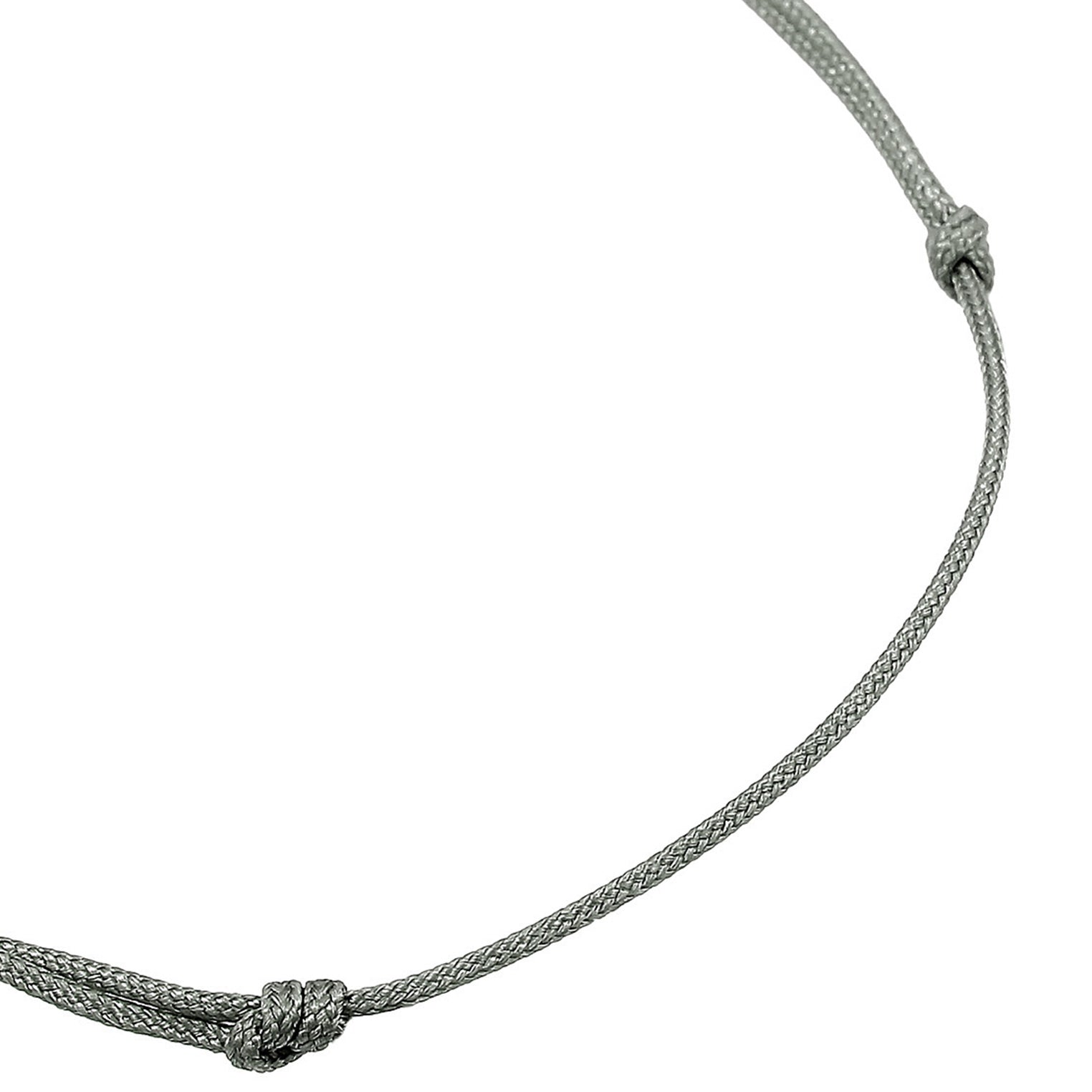 Rosegold Perhiasan Wanita Perak Asli - Silver Gelang Infinity Nylon Rosegold Plated
