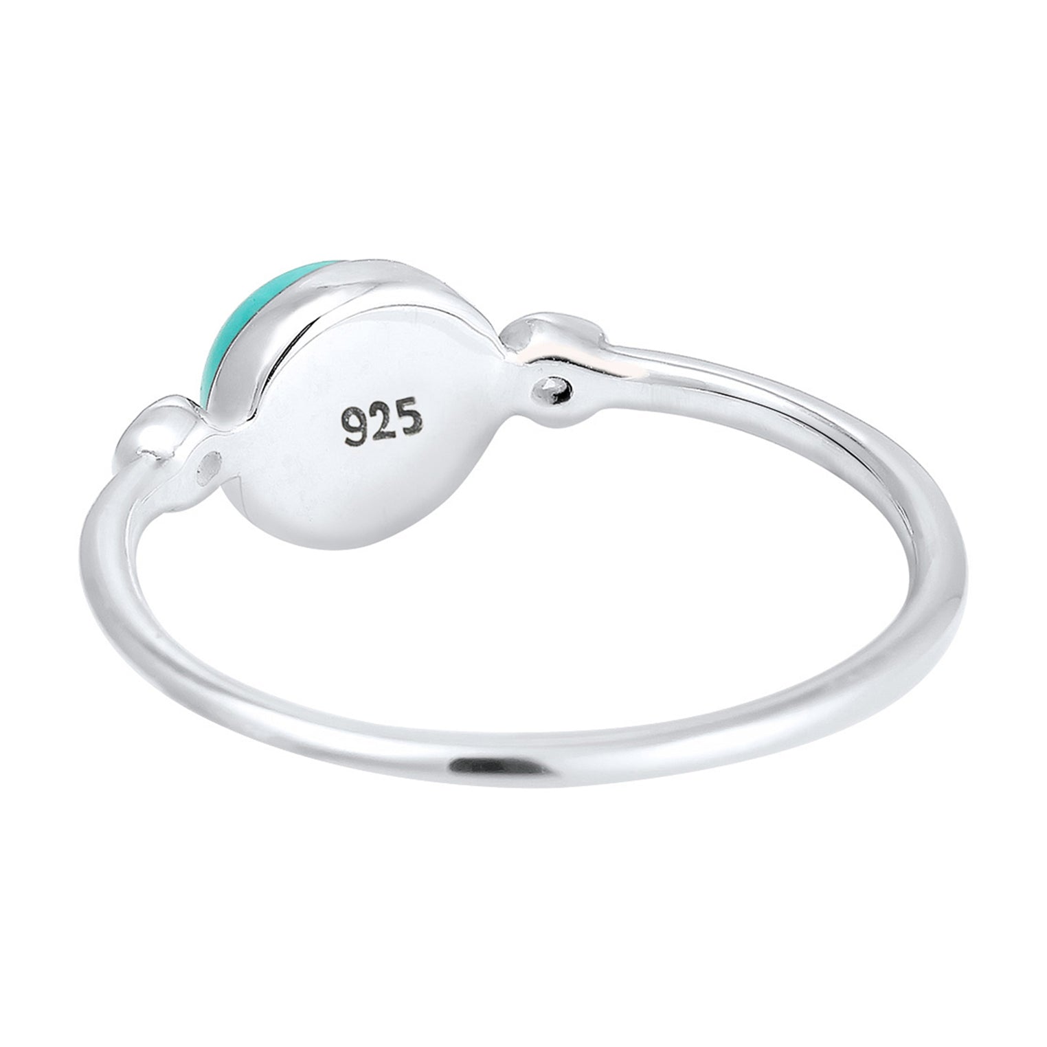 Silver Perhiasan Wanita Perak Asli - Silver Cincin Boho Howlite Trendi
