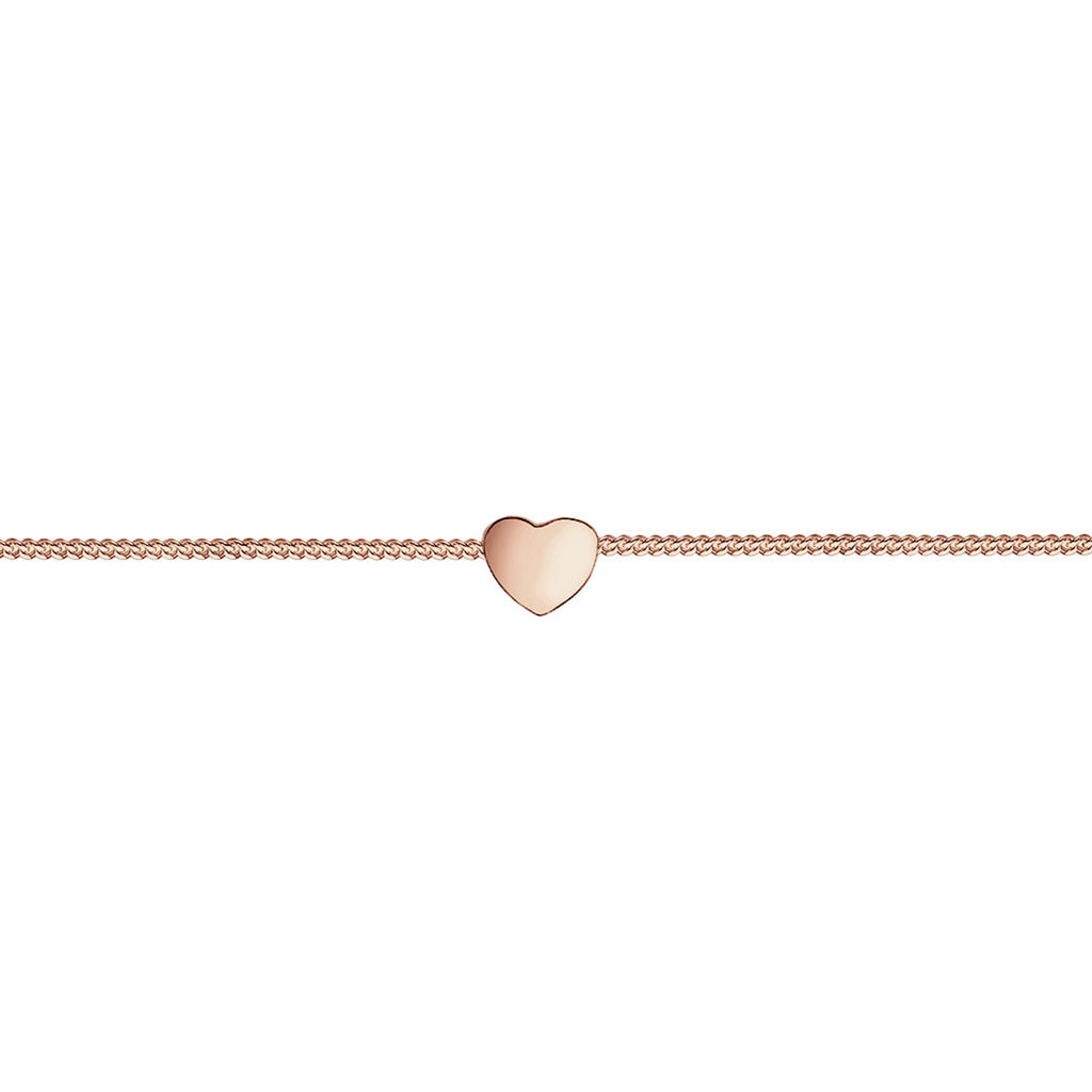 Rosegold Perhiasan Wanita Perak Asli - Silver Kalung  Choker Heart Filigree Lapis Rosegold