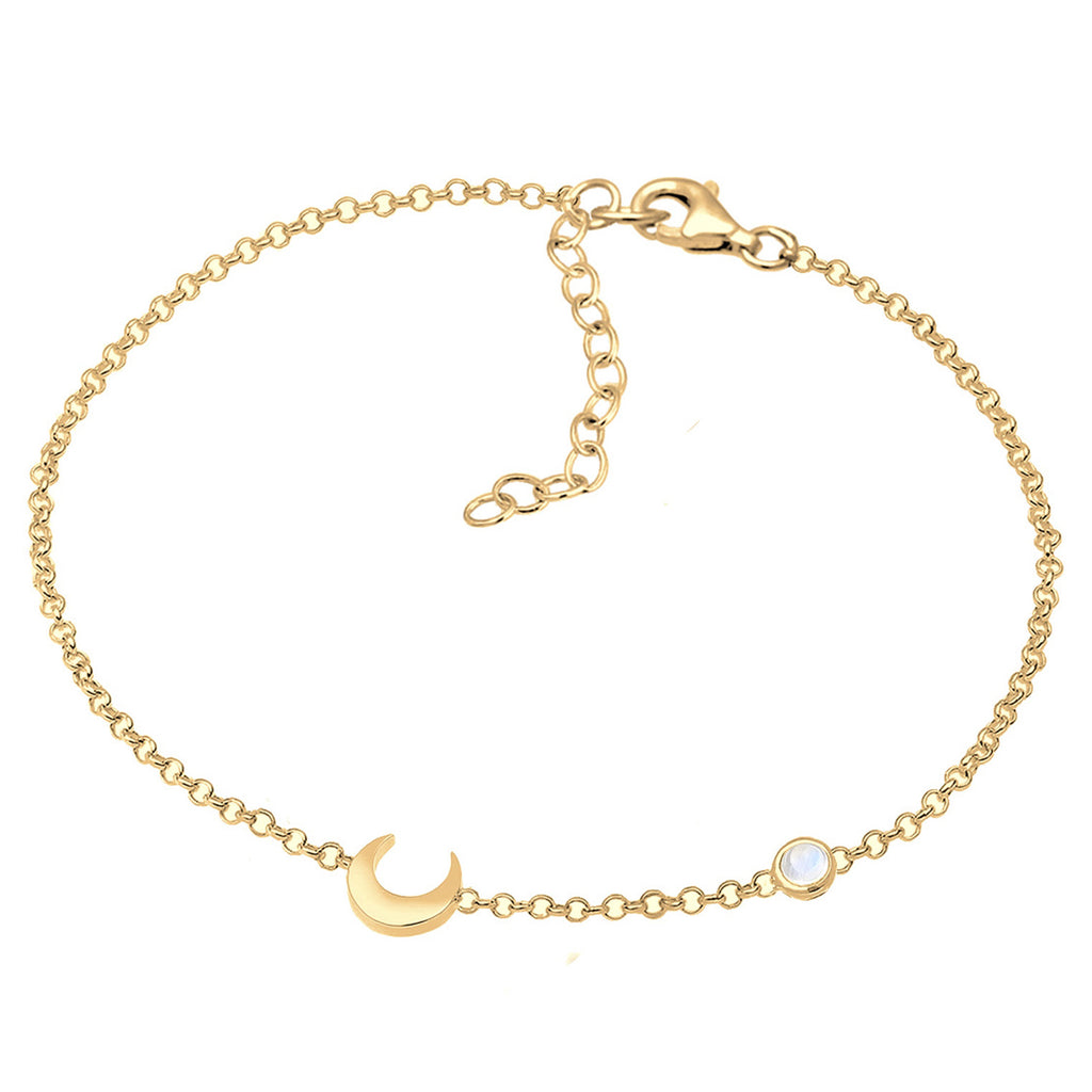 Gold Perhiasan Wanita Perak Asli - Silver Gelang Astro Pendant Basic Gold Plated