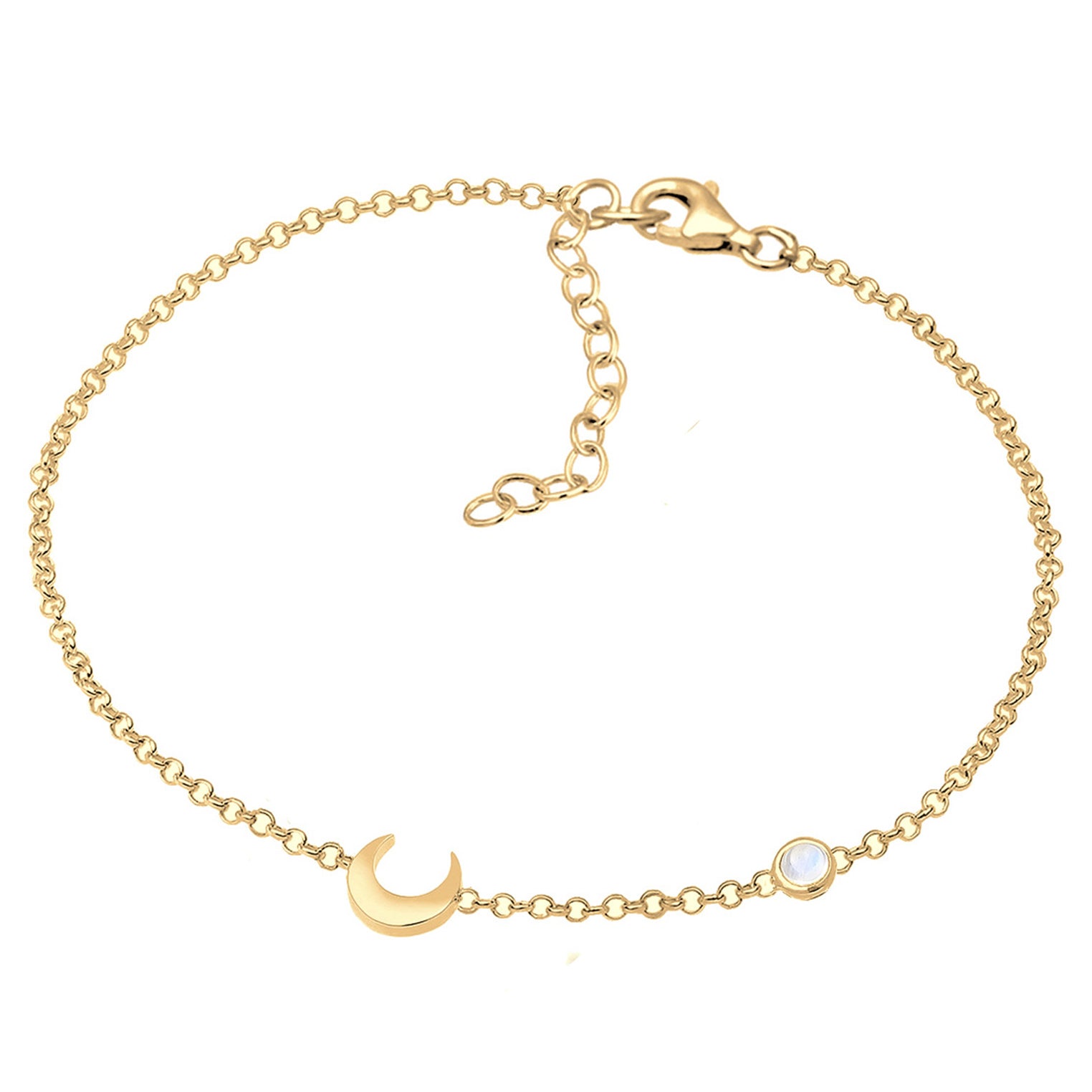 Gold Perhiasan Wanita Perak Asli - Silver Gelang Astro Pendant Basic Gold Plated