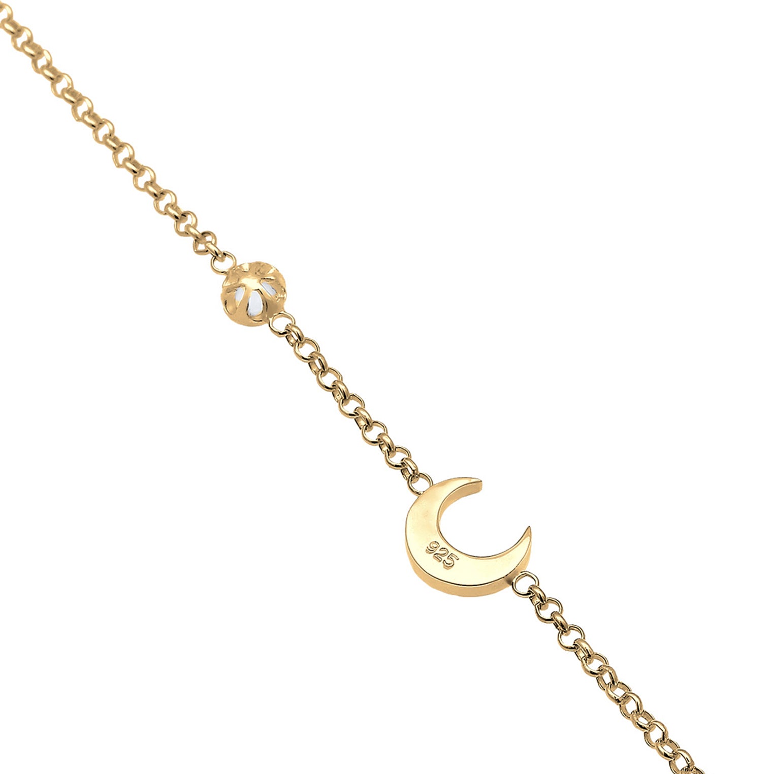 Gold Perhiasan Wanita Perak Asli - Silver Gelang Astro Pendant Basic Gold Plated