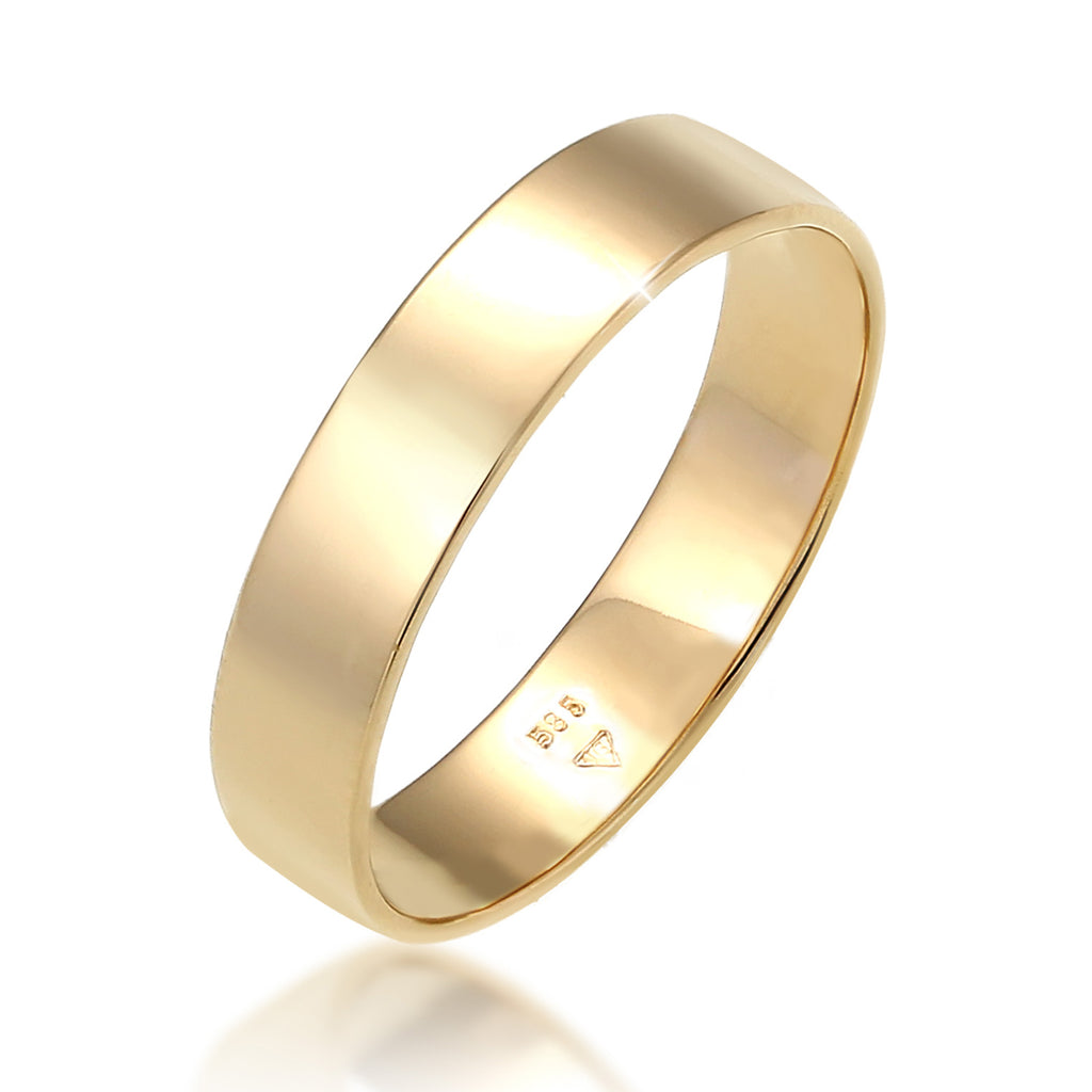 Gold Cincin Basic Engagement In 585 Yellow Gold