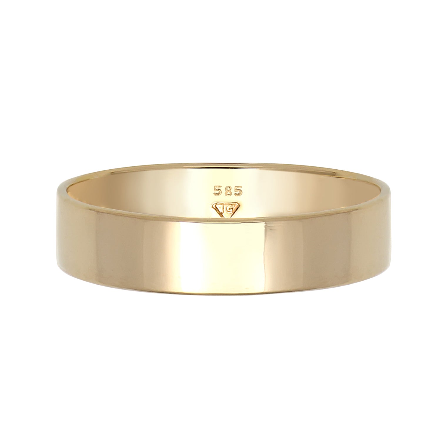 Gold Cincin Basic Engagement In 585 Yellow Gold