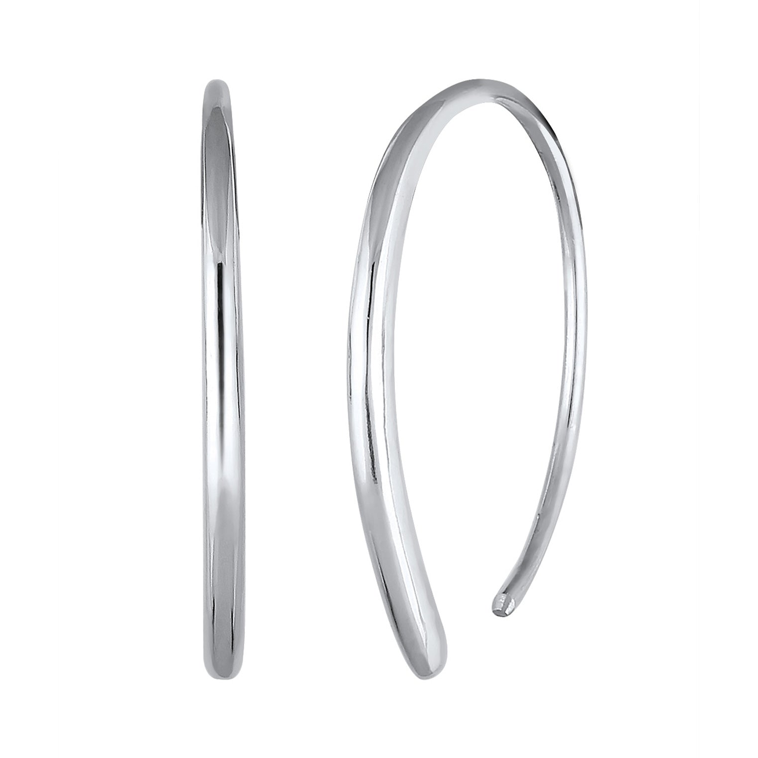 Silver Anting Perhiasan Perak 925 Wanita Creole Basic