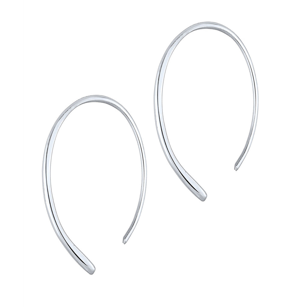 Silver Anting Perhiasan Perak 925 Wanita Creole Basic