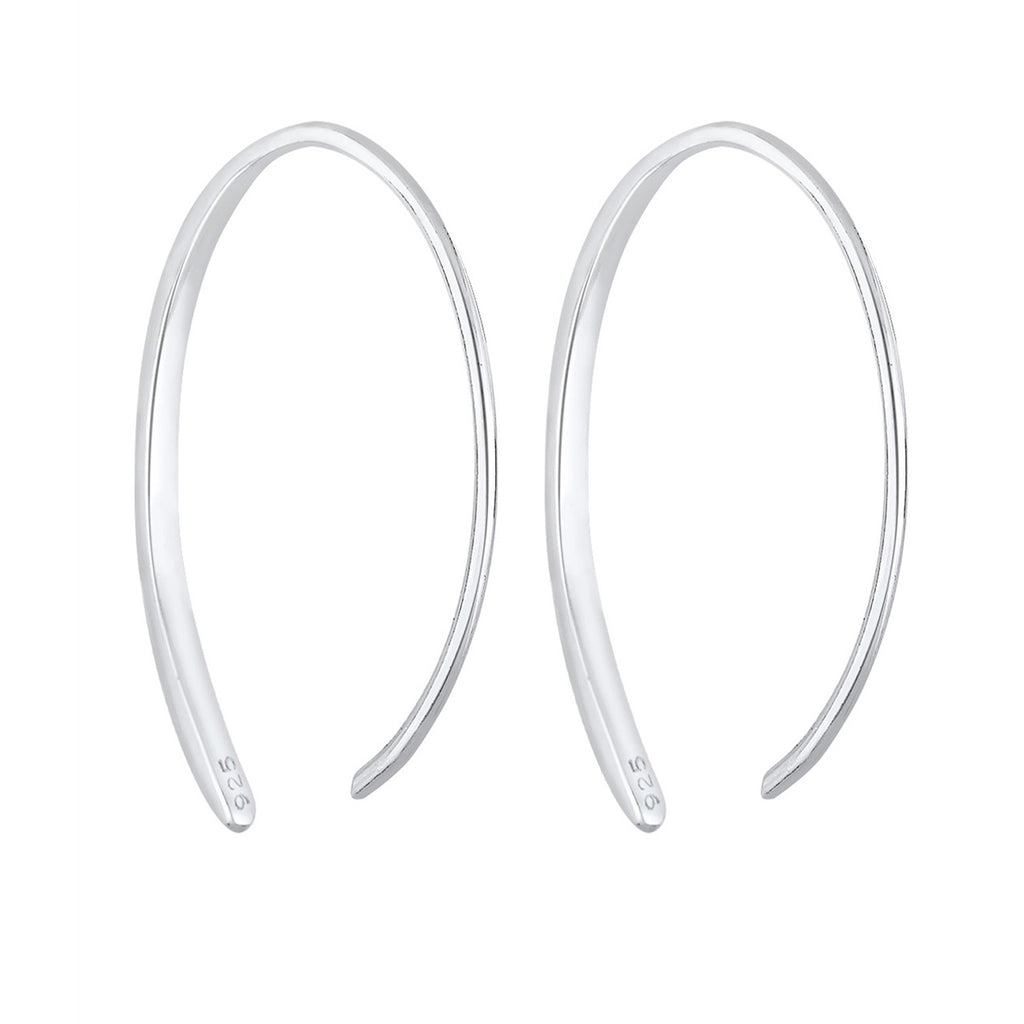 Silver Anting Perhiasan Perak 925 Wanita Creole Basic