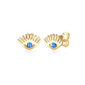 Anting perak 925 dengan motif evil eye dan kristal elegan Elli Jewelry