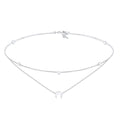 Kalung perak 925 dengan liontin bulan sabit dan layer design elegan Elli Jewelry