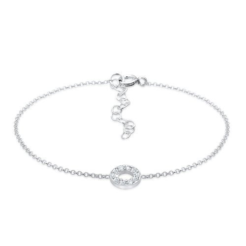 Gelang perak 925 dengan kristal elegan Elli Jewelry