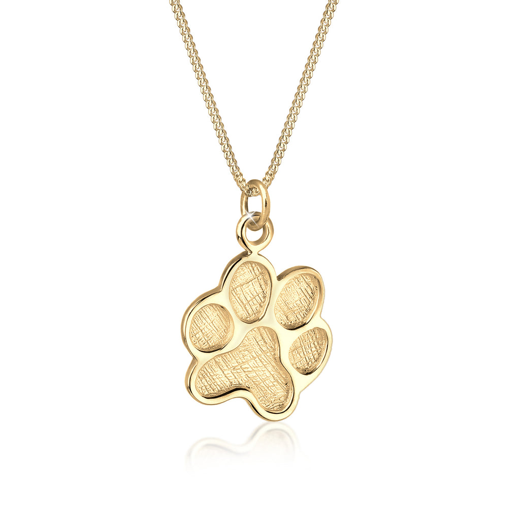 Gold Perhiasan Wanita Perak Asli - Silver Kalung  Paw Lapis Emas