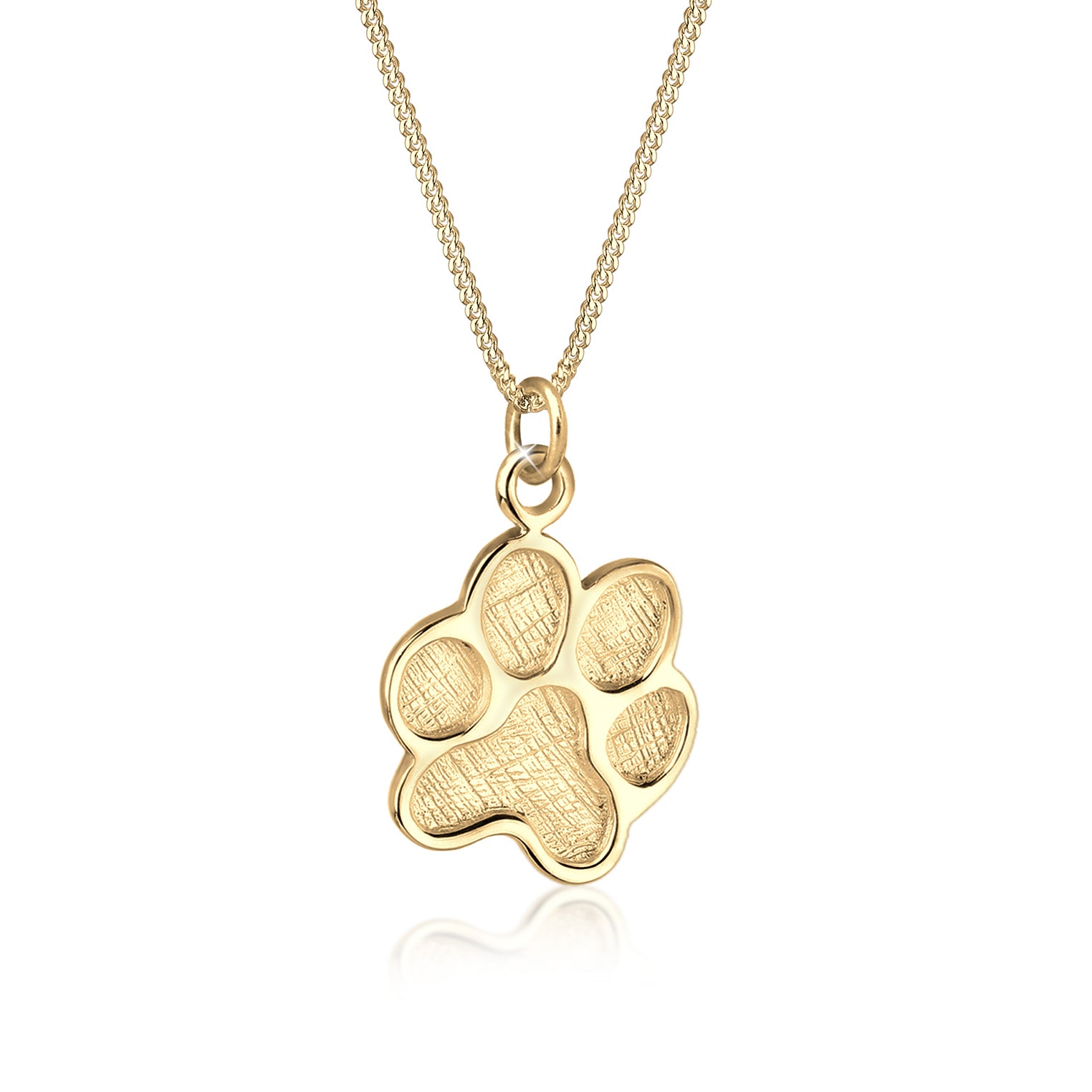 Gold Perhiasan Wanita Perak Asli - Silver Kalung  Paw Lapis Emas