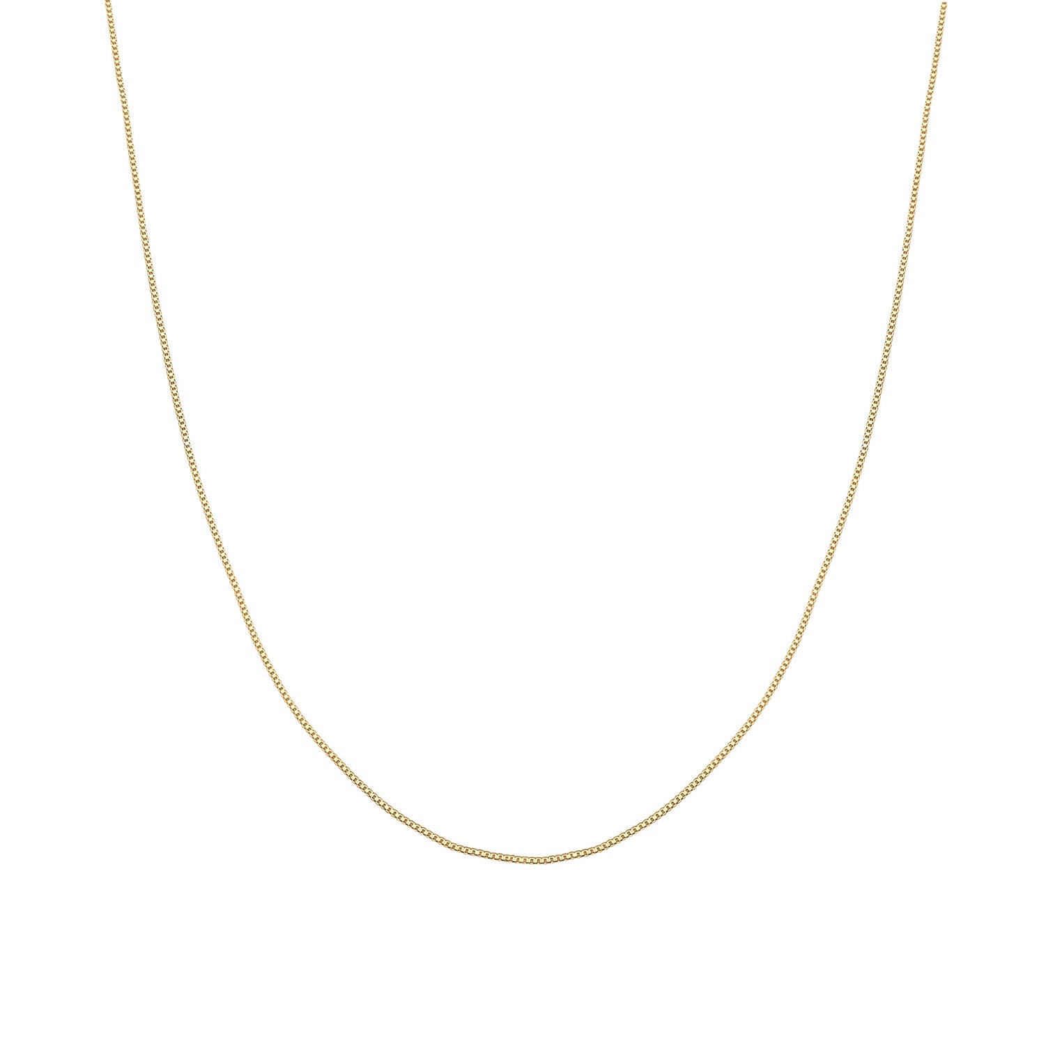 Gold Perhiasan Wanita Perak Asli - Silver Kalung  Basic Trend Combinable Lapis Emas