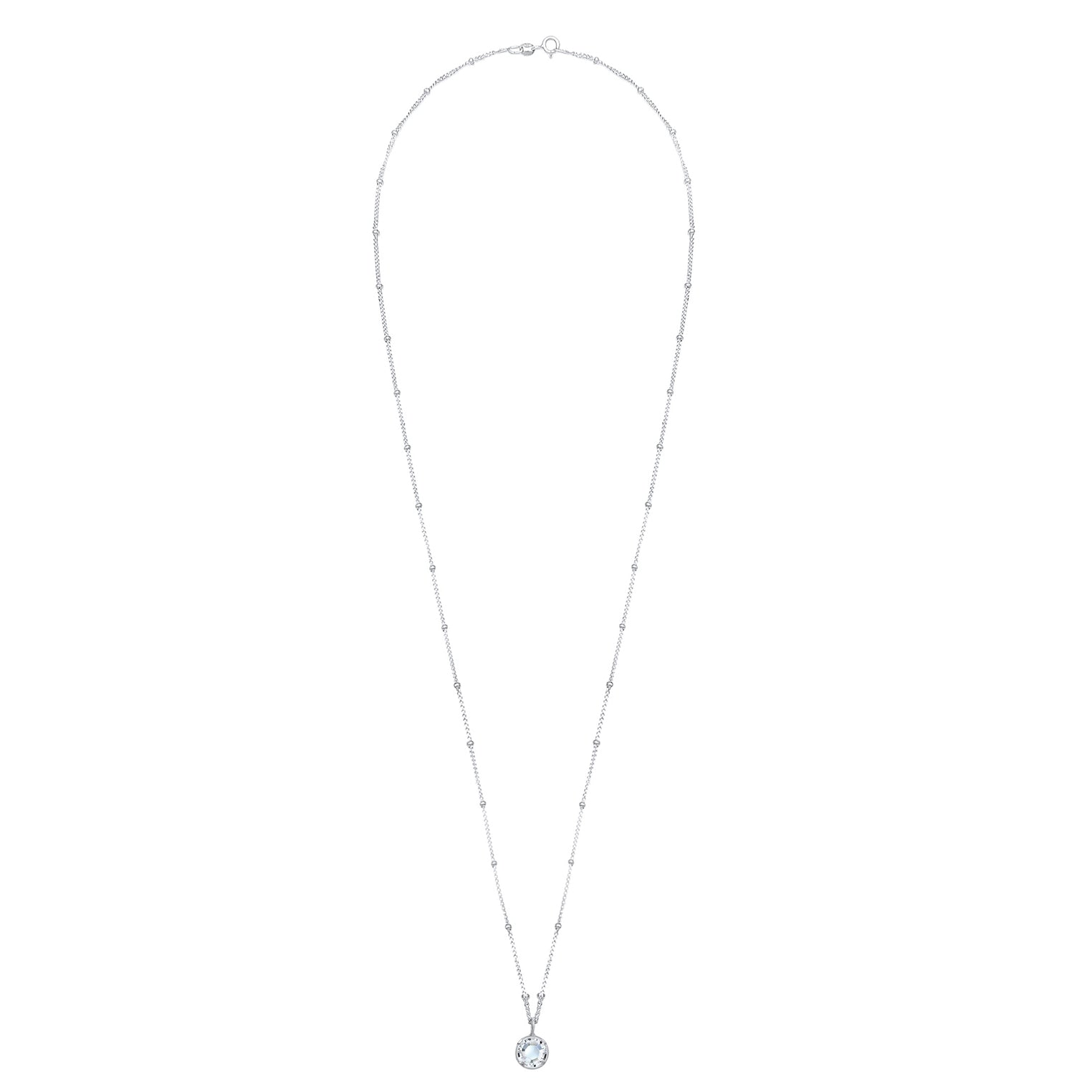 Silver Perhiasan Wanita Perak Asli - Silver Kalung   Elegant Crystals