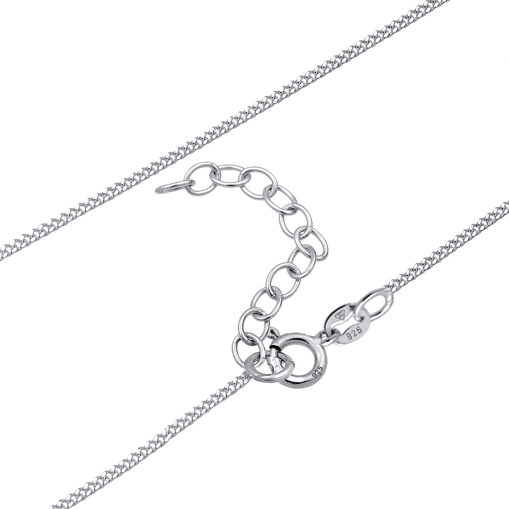 Silver Perhiasan Wanita Perak Asli - Silver Kalung  Choker Geo Moonstone