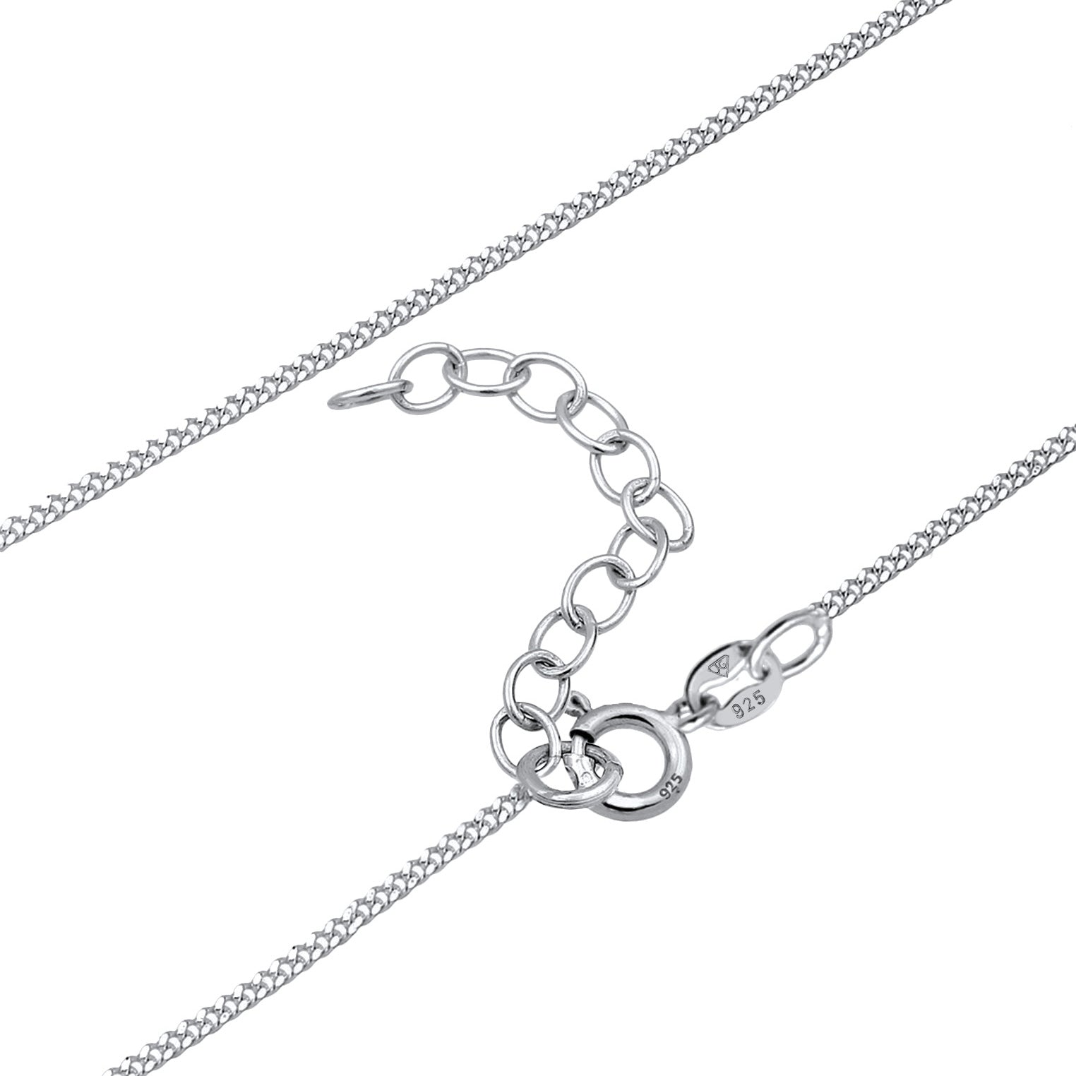 Silver Perhiasan Wanita Perak Asli - Silver Kalung  Choker Geo Moonstone
