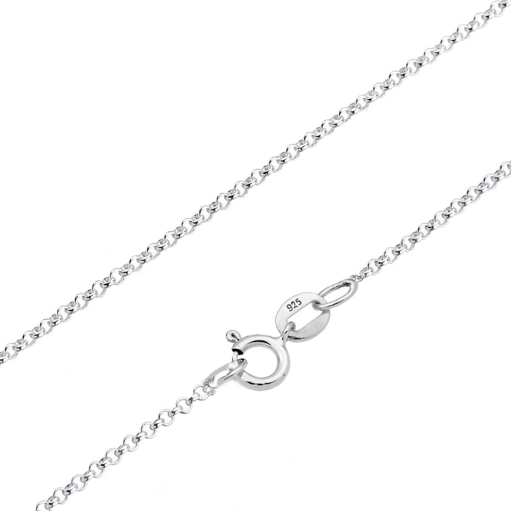 Silver Kalung Perhiasan Perak 925 Wanita Evil Eye Symbol Enamel