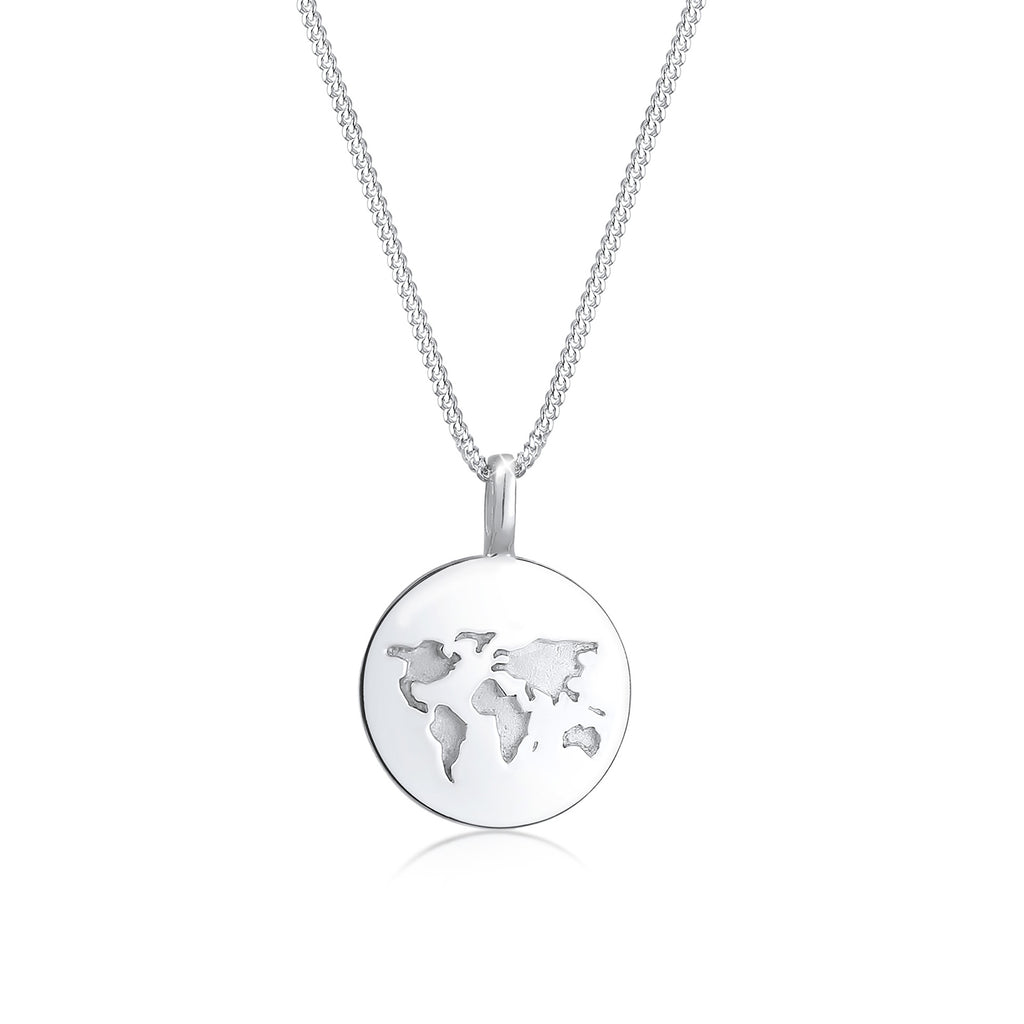 Silver Kalung Perhiasan Perak 925 Wanita Globe Platelet