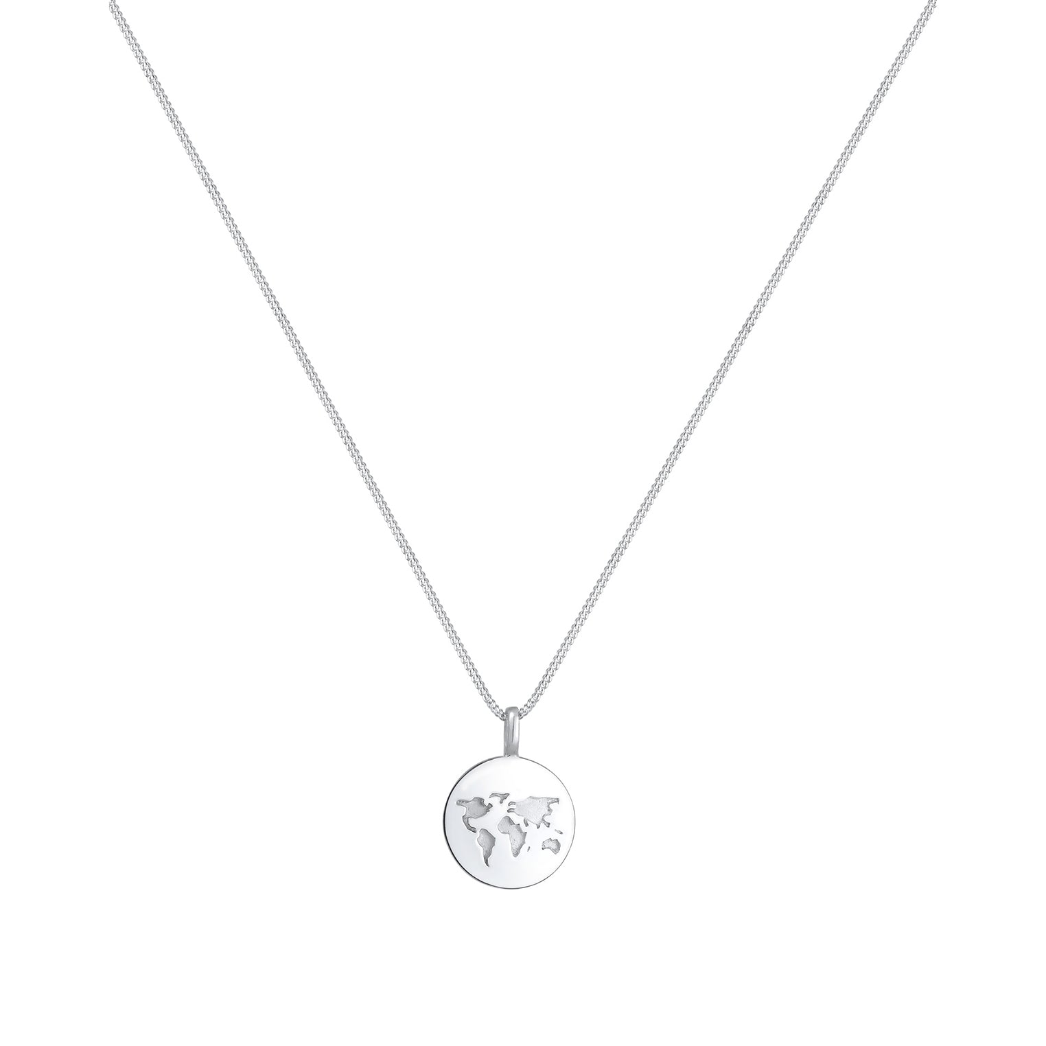 Silver Kalung Perhiasan Perak 925 Wanita Globe Platelet