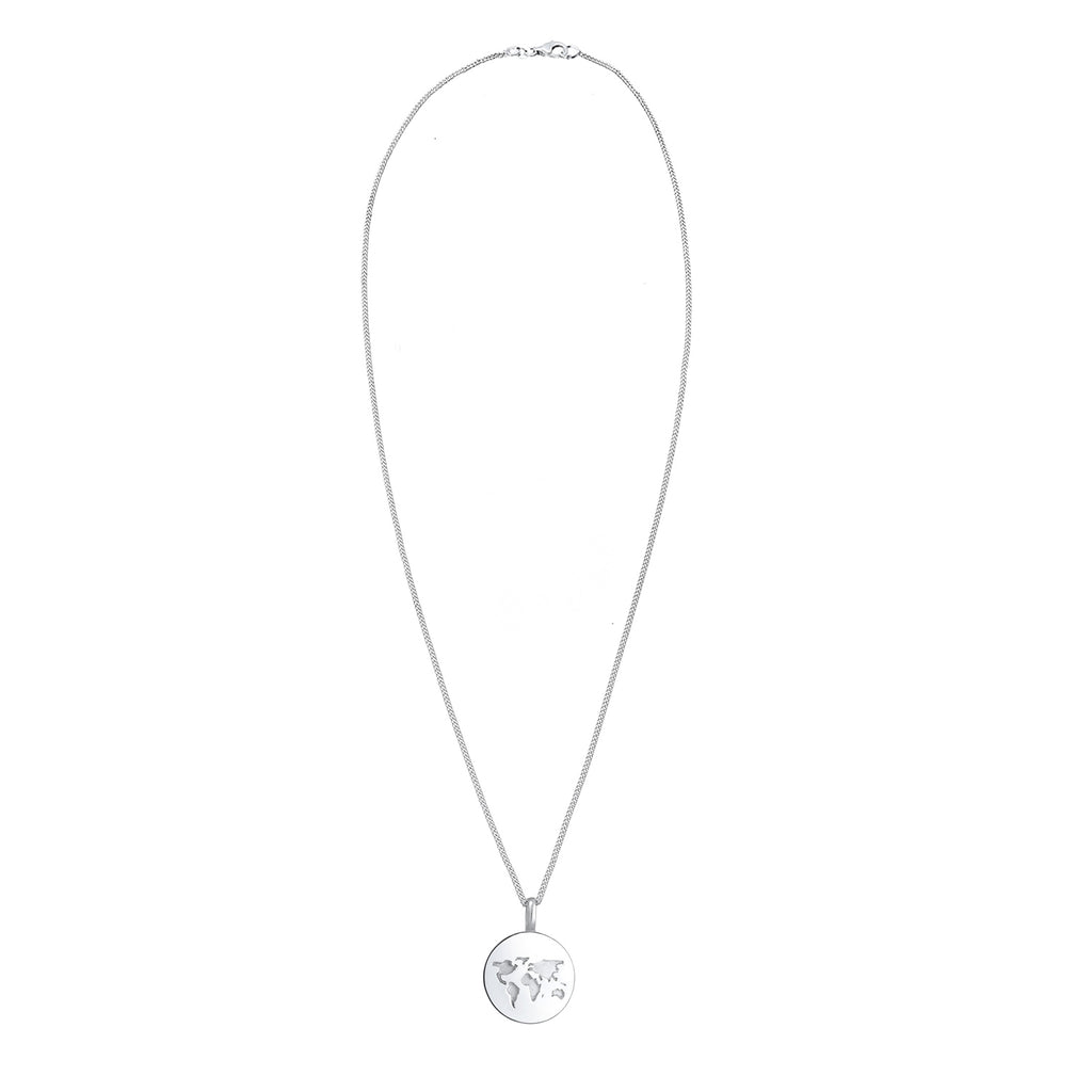 Silver Kalung Perhiasan Perak 925 Wanita Globe Platelet