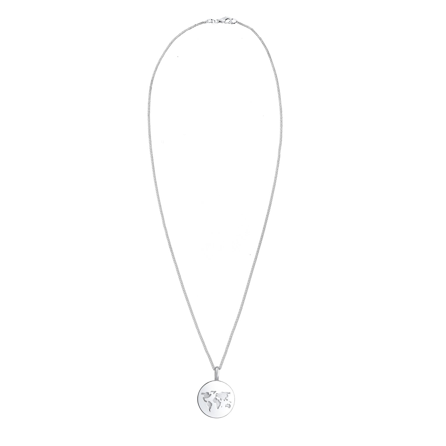 Silver Kalung Perhiasan Perak 925 Wanita Globe Platelet