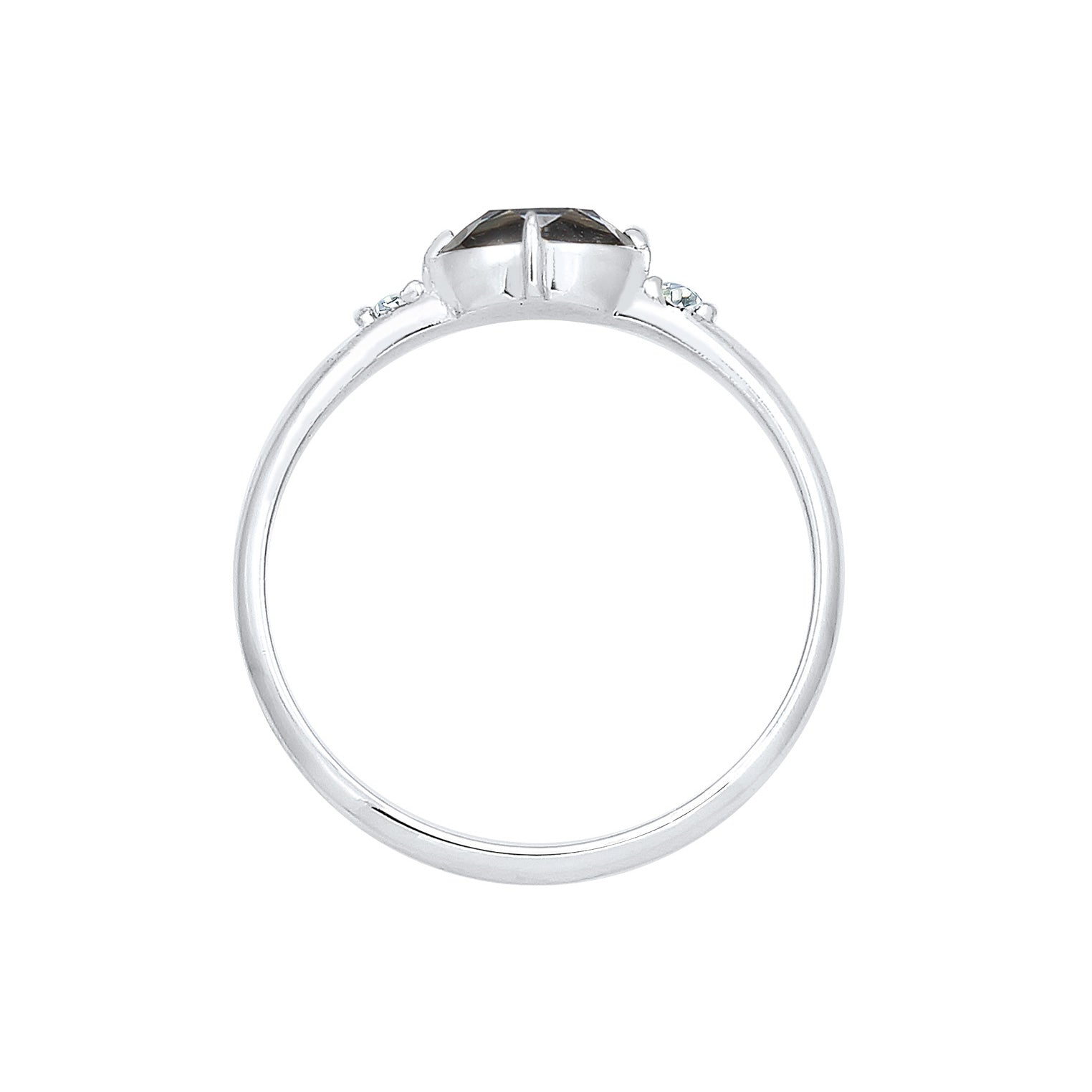 Silver Cincin Perhiasan Perak 925 Wanita Vintage Crystals