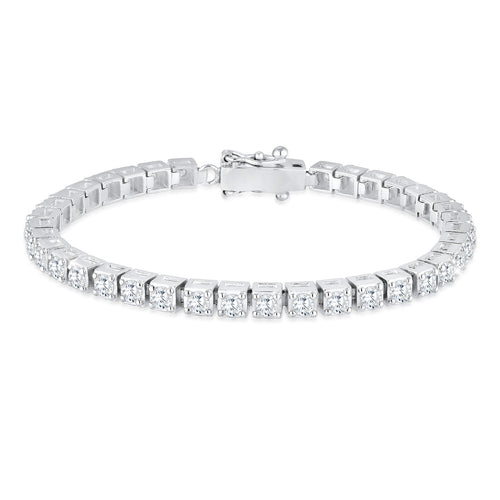 Gelang perak 925 dengan kristal cubic zirconia elegan Elli Jewelry