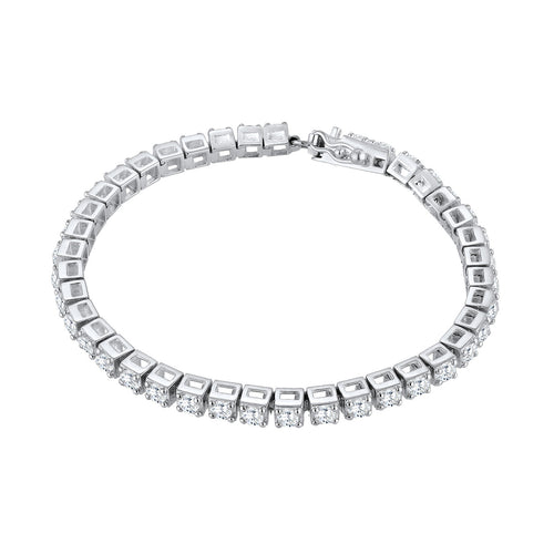 Gelang perak 925 dengan kristal cubic zirconia elegan Elli Jewelry