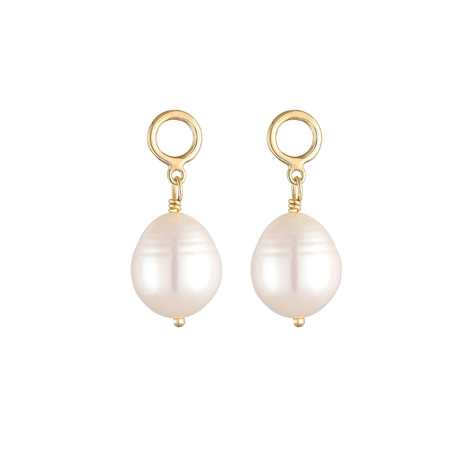 Gold Anting Perhiasan Perak 925 Wanita Vintage Pearls Gold Plated