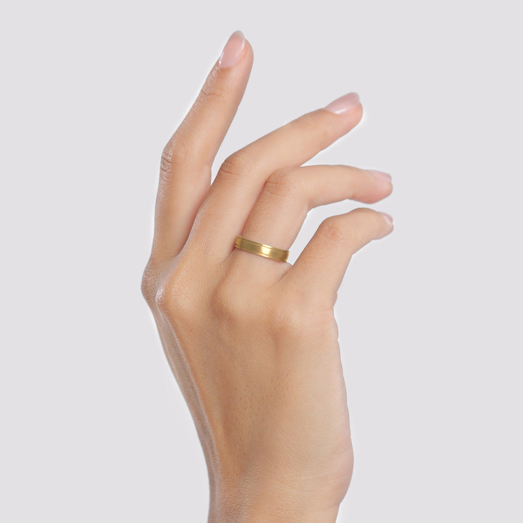 Classic Ring 925 Silver Gold Plated