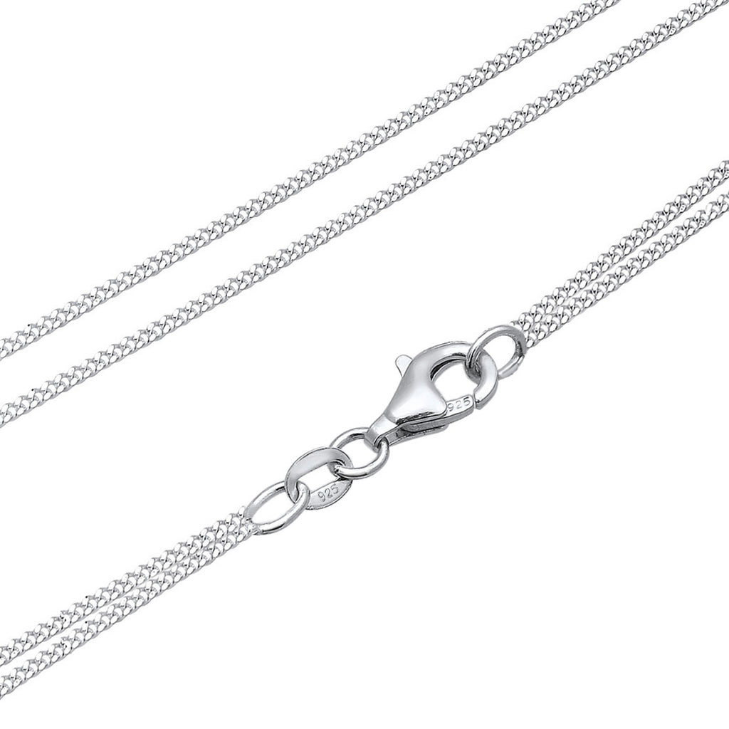 Silver Perhiasan Wanita Perak Asli - Silver Kalung   Platelet Layer Crystal