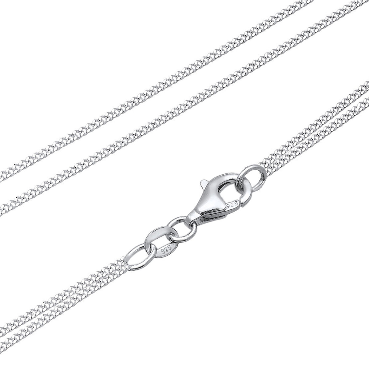 Necklace Plate Layer Crystal 925 Sterling Silver