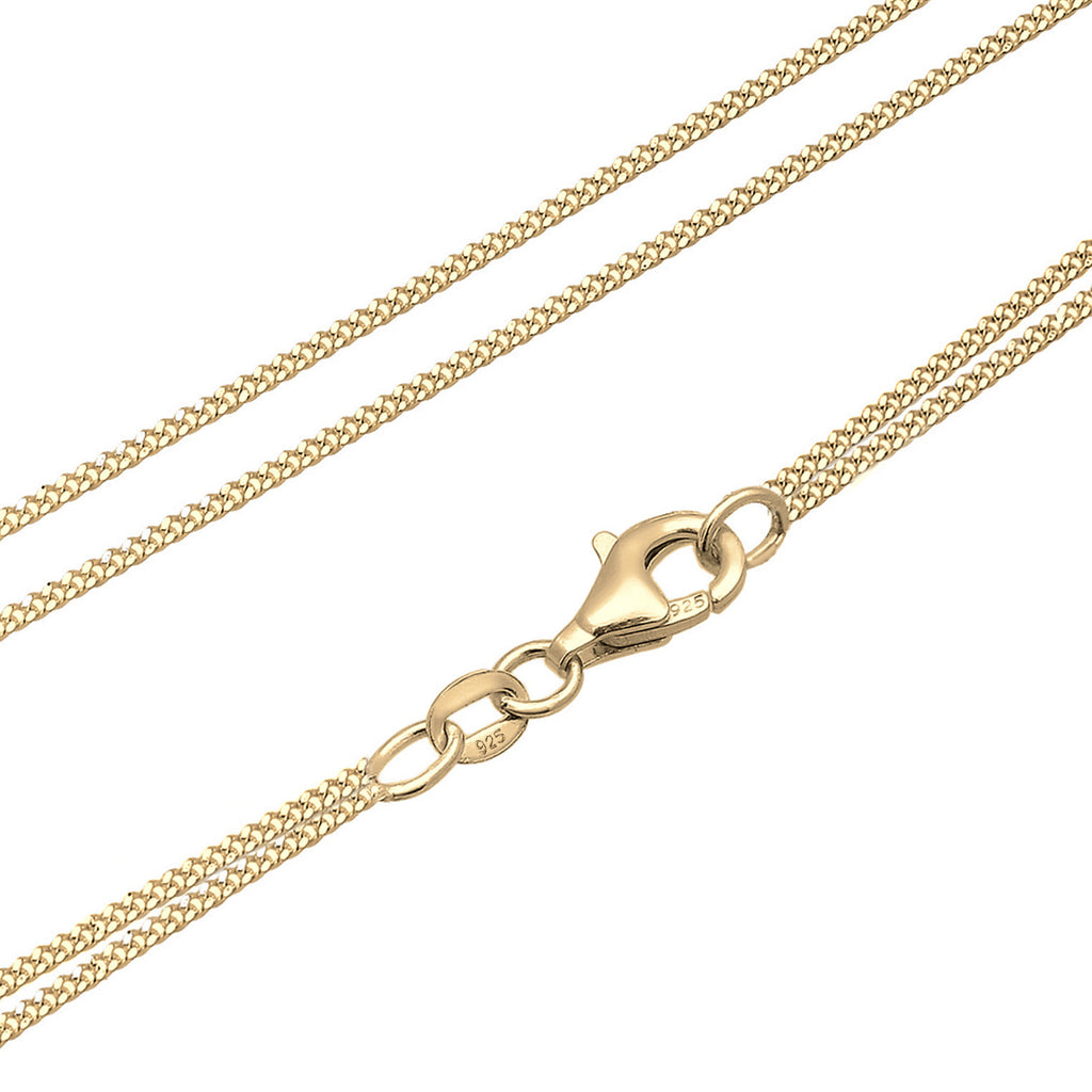 Gold Perhiasan Wanita Perak Asli - Silver Kalung   Platelet Layer Crystal Lapis Emas