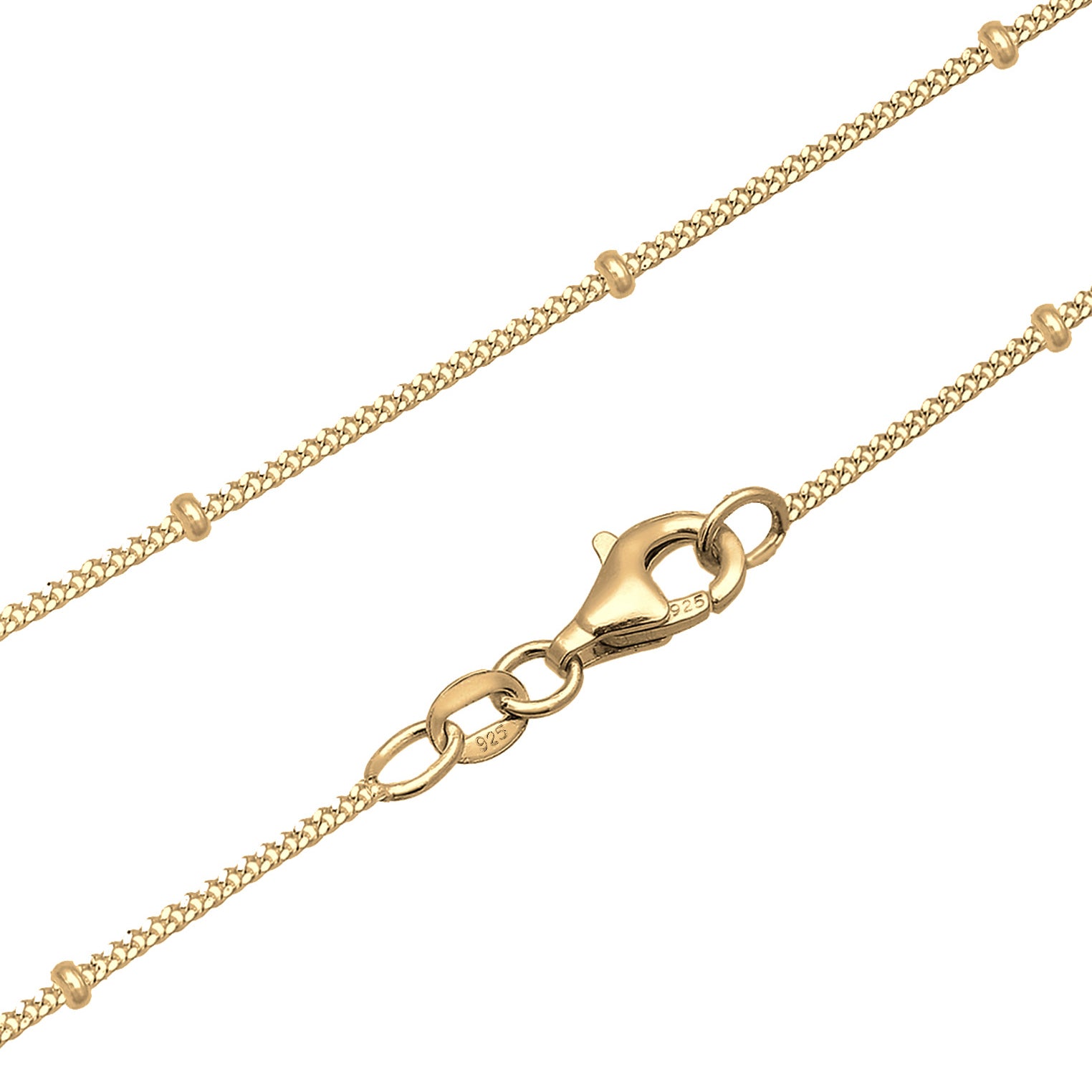 Gold Perhiasan Wanita Perak Asli - Silver Kalung Vintage 3D-Rose Pearl Gold Plated