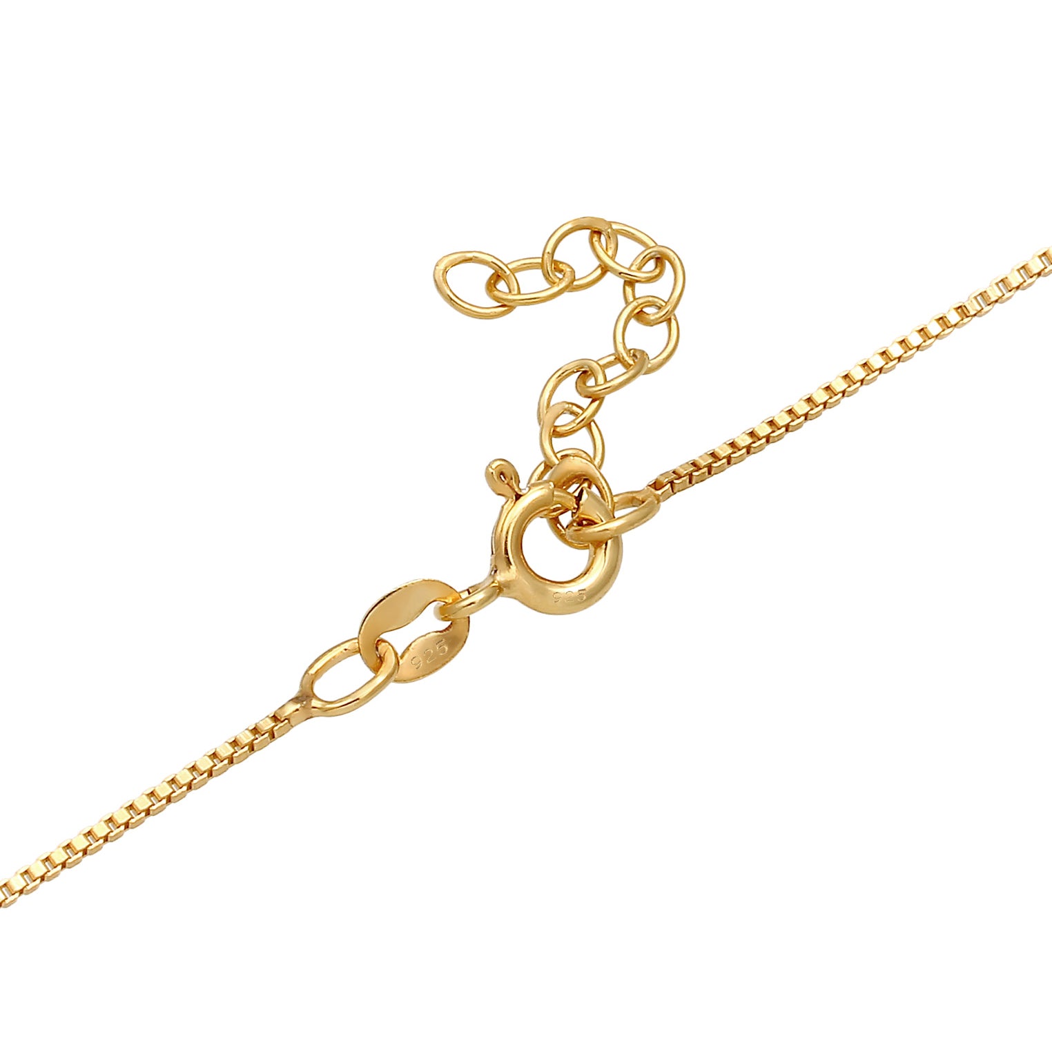 Gold Perhiasan Wanita Perak Asli - Silver Kalung  Rectangle Pedant Geo Look Basic Minimal Lapis Emas