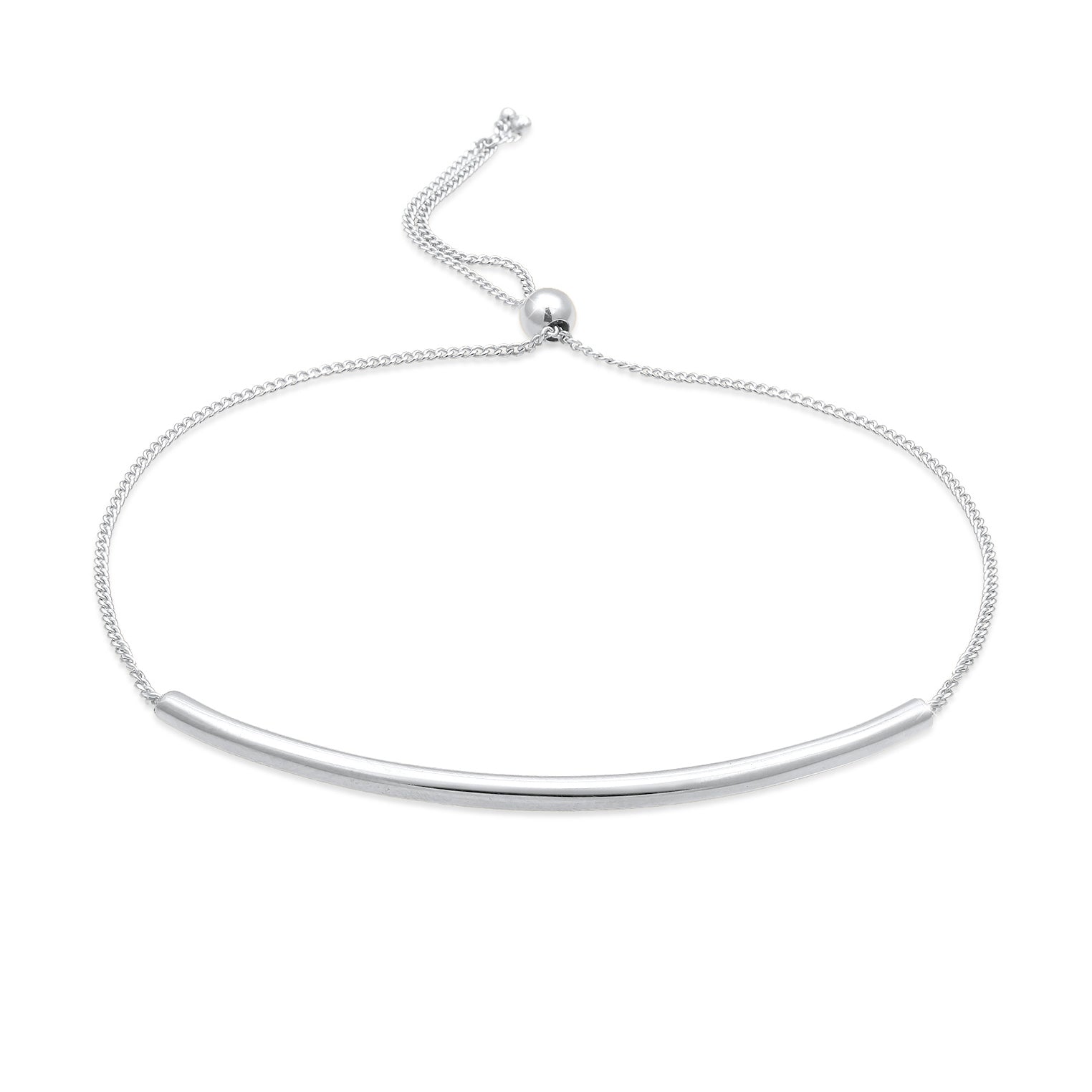 Silver Perhiasan Wanita Perak Asli - Silver Gelang Filigree Basic Minimalist Adjustable