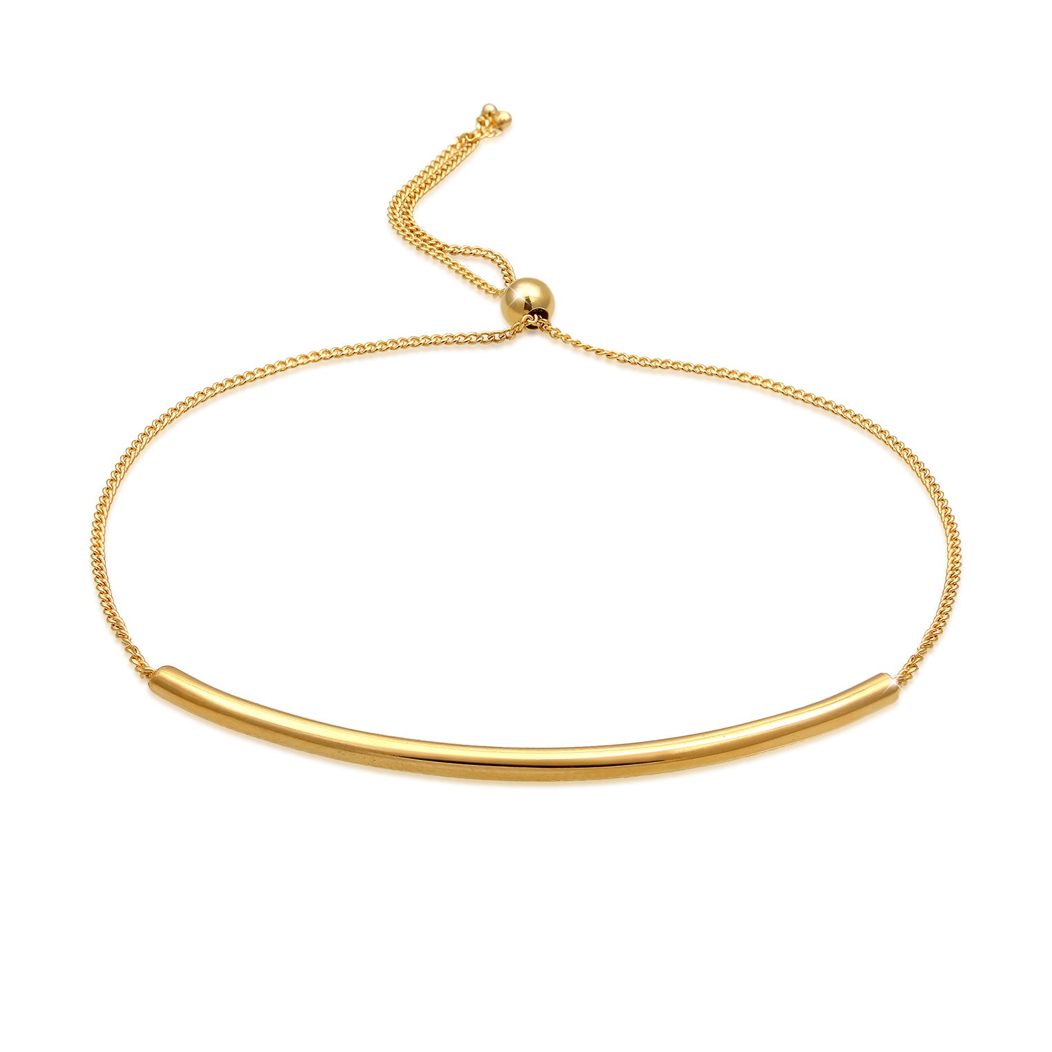 Gold Perhiasan Wanita Perak Asli - Silver Gelang Filigree Basic Minimalis Gold Plated