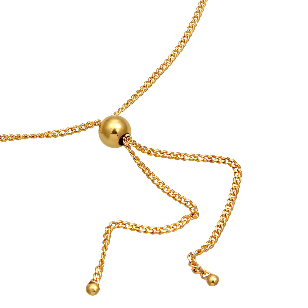 Gold Perhiasan Wanita Perak Asli - Silver Gelang Filigree Basic Minimalis Gold Plated
