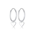 Anting perak 925 dengan hati love simbol elegan Elli Jewelry