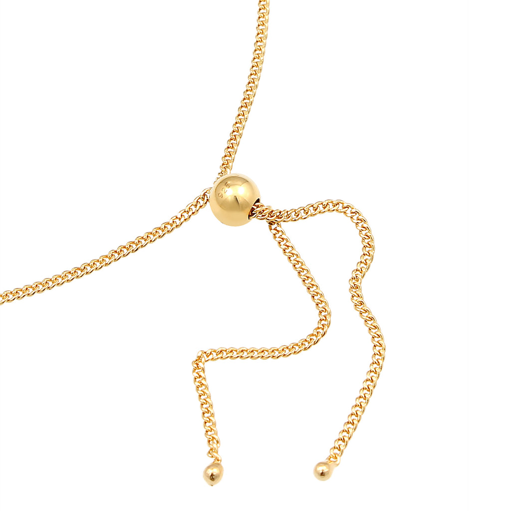 Gold Perhiasan Wanita Perak Asli - Silver Gelang Colorful Rainbow Bar Crystals Gold Plated