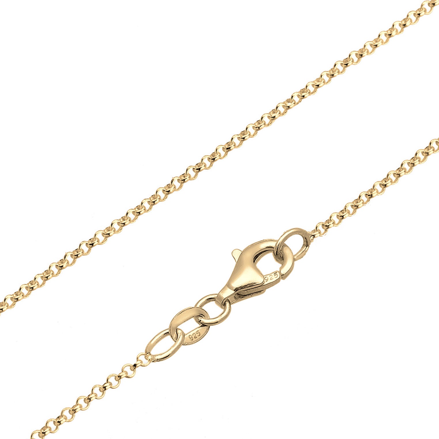 Gold Perhiasan Wanita Perak Asli - Silver Kalung  Gingko Leaf Tropical Nature Lapis Emas