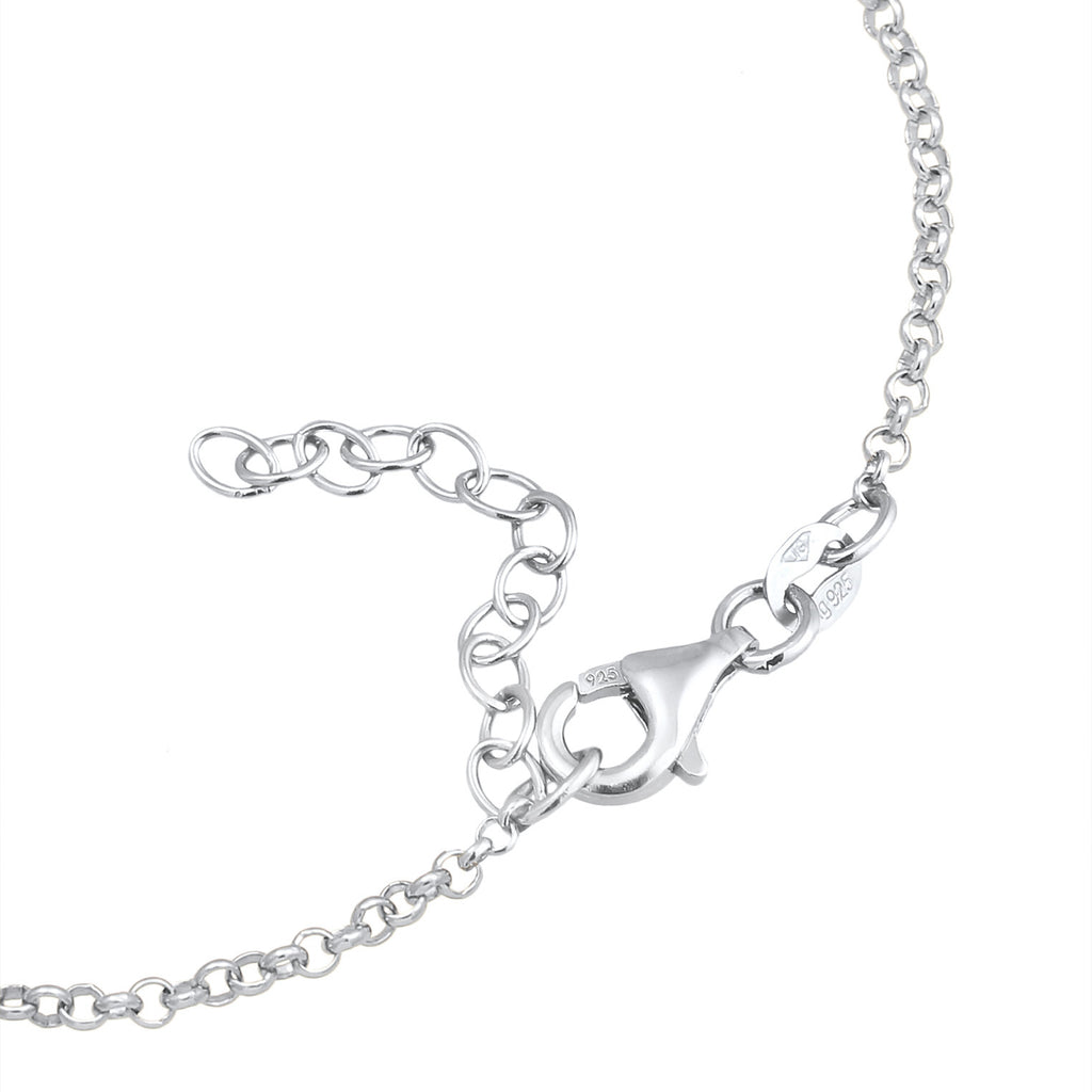 Silver Perhiasan Wanita Perak Asli - Silver Gelang Chain Star Pendant Astro