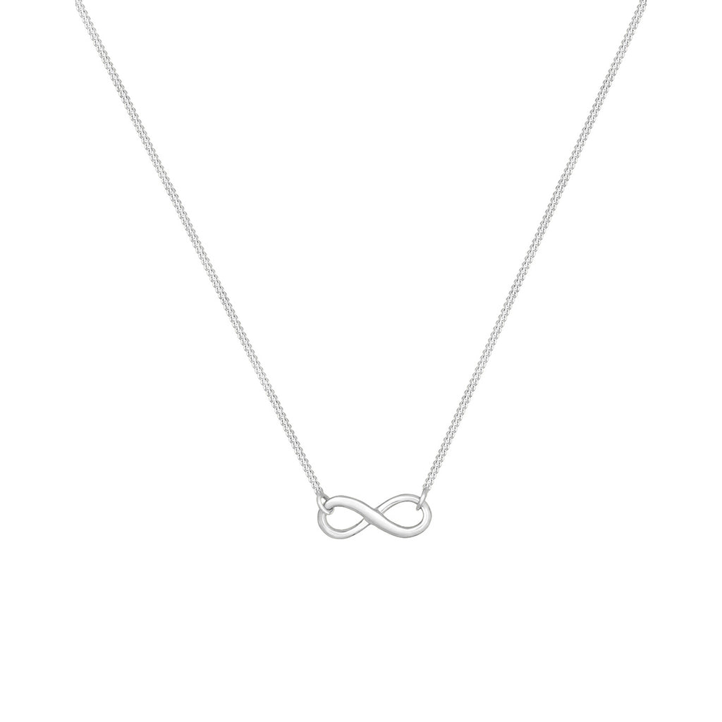 Silver Perhiasan Wanita Perak Asli - Silver Kalung  Infinity Eternity Symbol