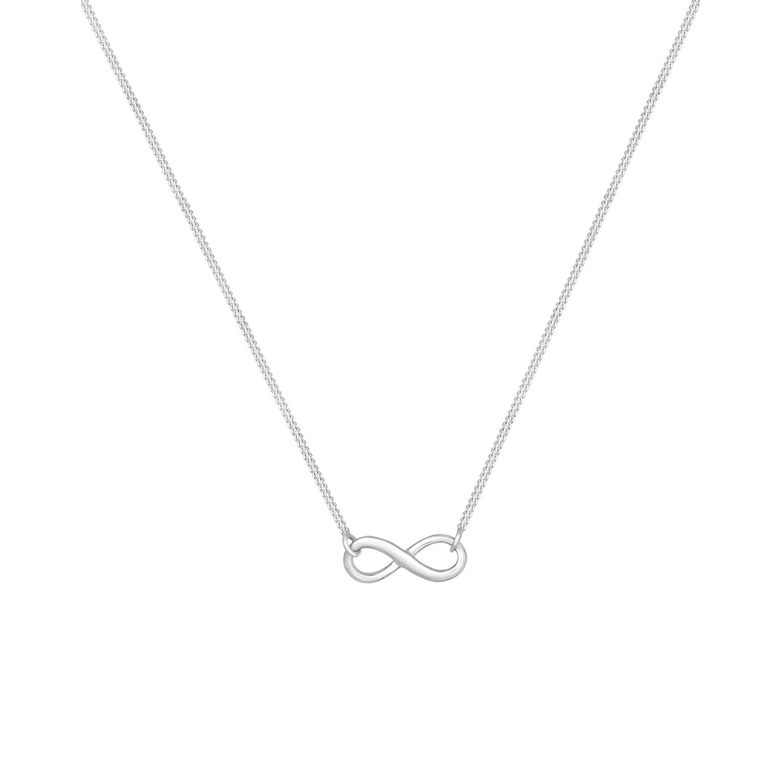 Silver Perhiasan Wanita Perak Asli - Silver Kalung  Infinity Eternity Symbol