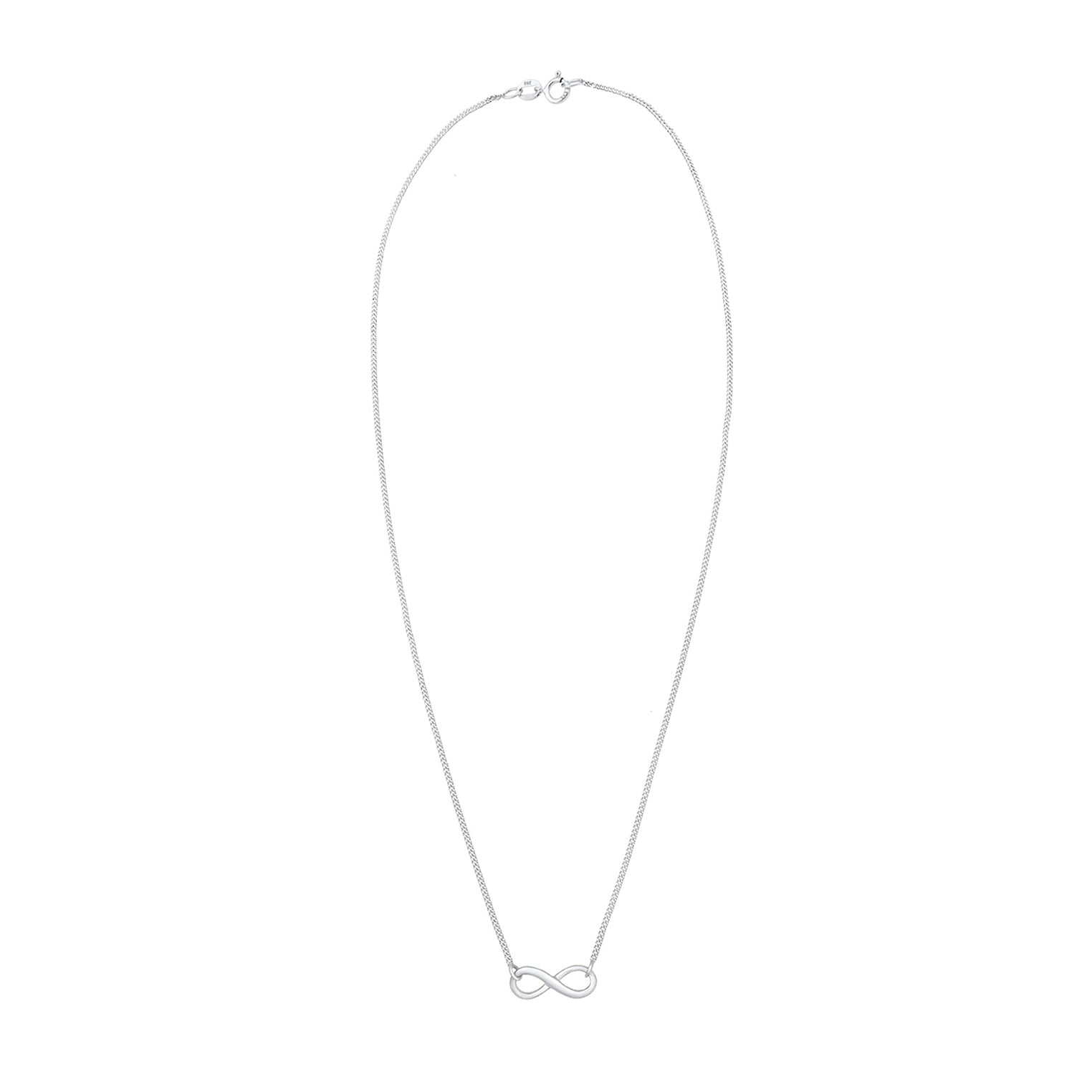 Silver Perhiasan Wanita Perak Asli - Silver Kalung  Infinity Eternity Symbol