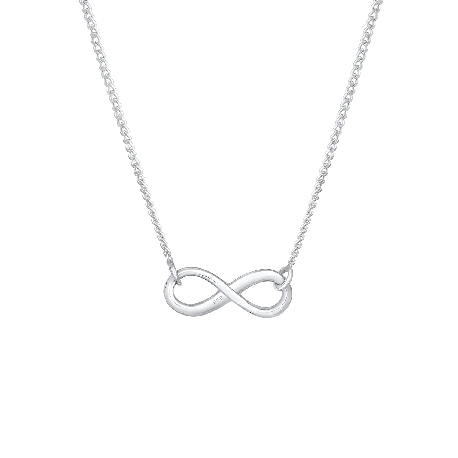 Silver Perhiasan Wanita Perak Asli - Silver Kalung  Infinity Eternity Symbol