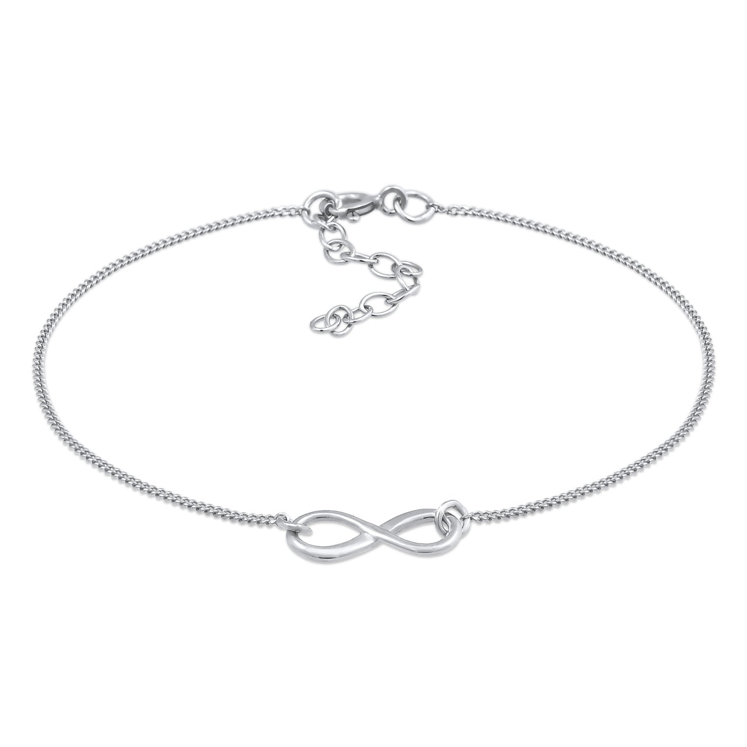 Silver Perhiasan Wanita Perak Asli - Silver Gelang Tank Infinity Sign