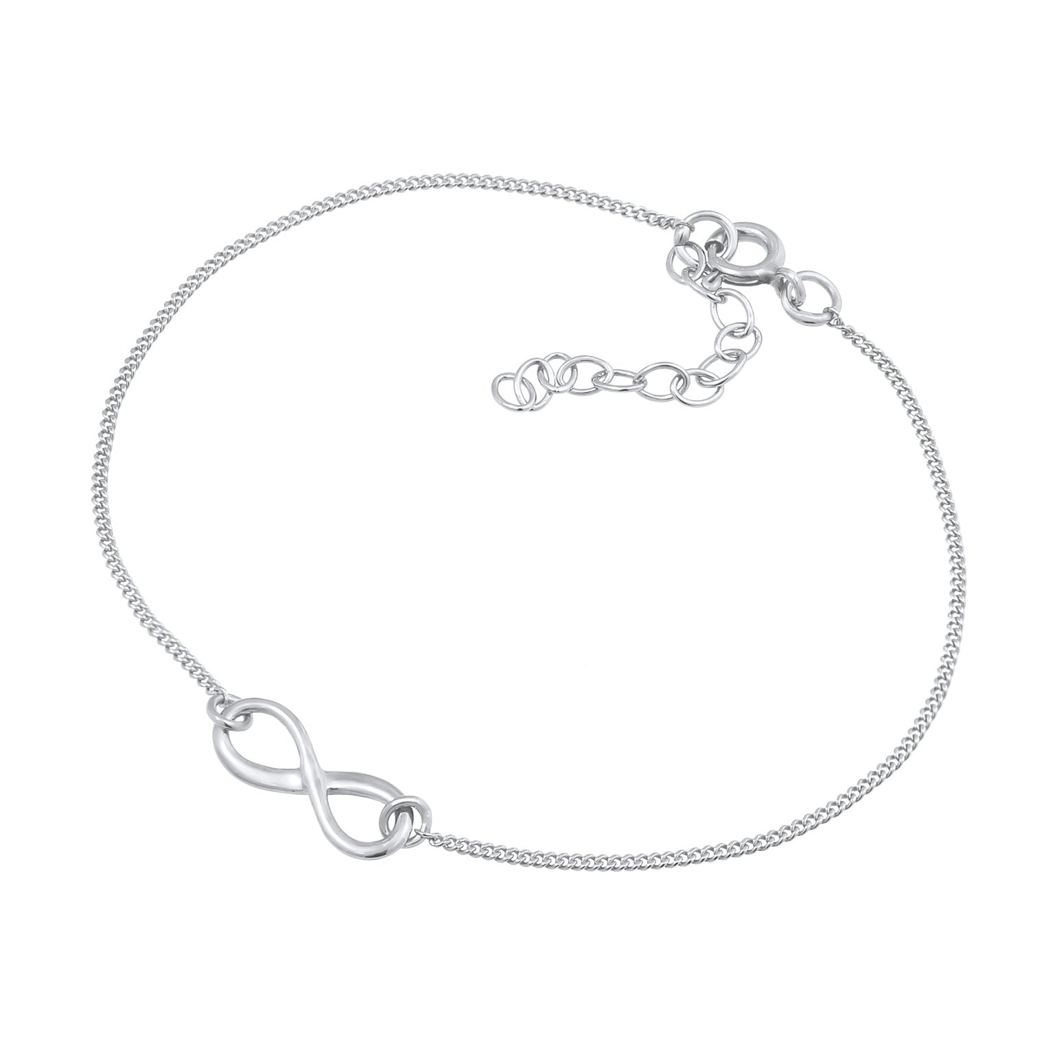 Silver Perhiasan Wanita Perak Asli - Silver Gelang Tank Infinity Sign