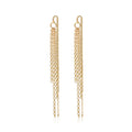 Anting perak 925 dengan design hanger dengan chain elegan Elli Jewelry